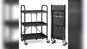 • Folding Rolling Utility Cart